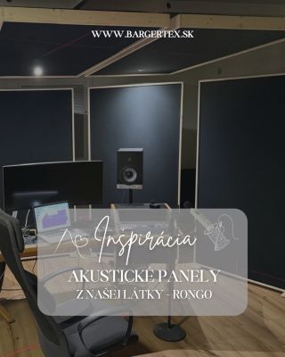 Nechajte sa inšpirovať! Akustické panely potiahnuté našou látkou Rongo v čiernej farbe sú dôkazom toho, že funkčnosť a...